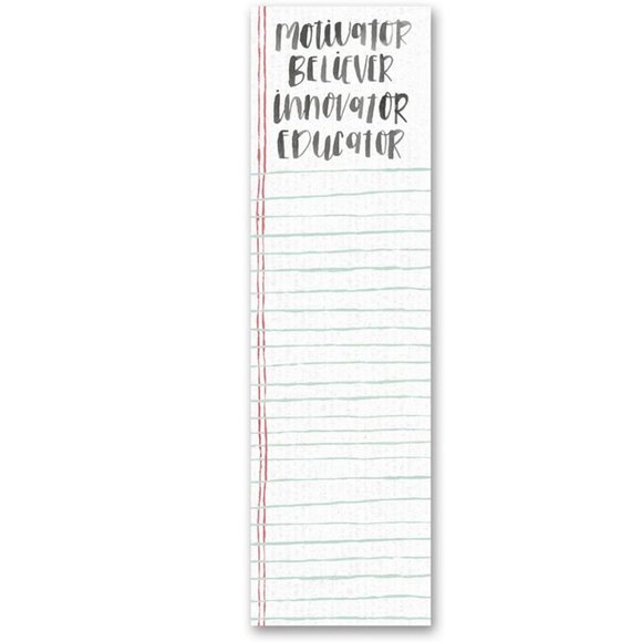 120880.jpg Primitives by Kathy List Notepad - Motivator Believer Innovator Educator
